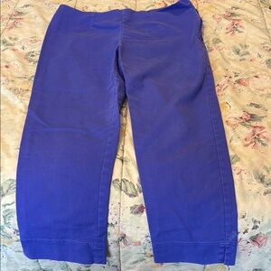 Ellen Tracy Royal Blue (purple-ish) cropped pants
